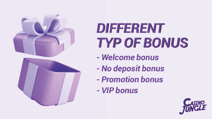 Different types of casino bonus