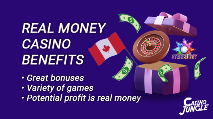 Benefits with real money casino