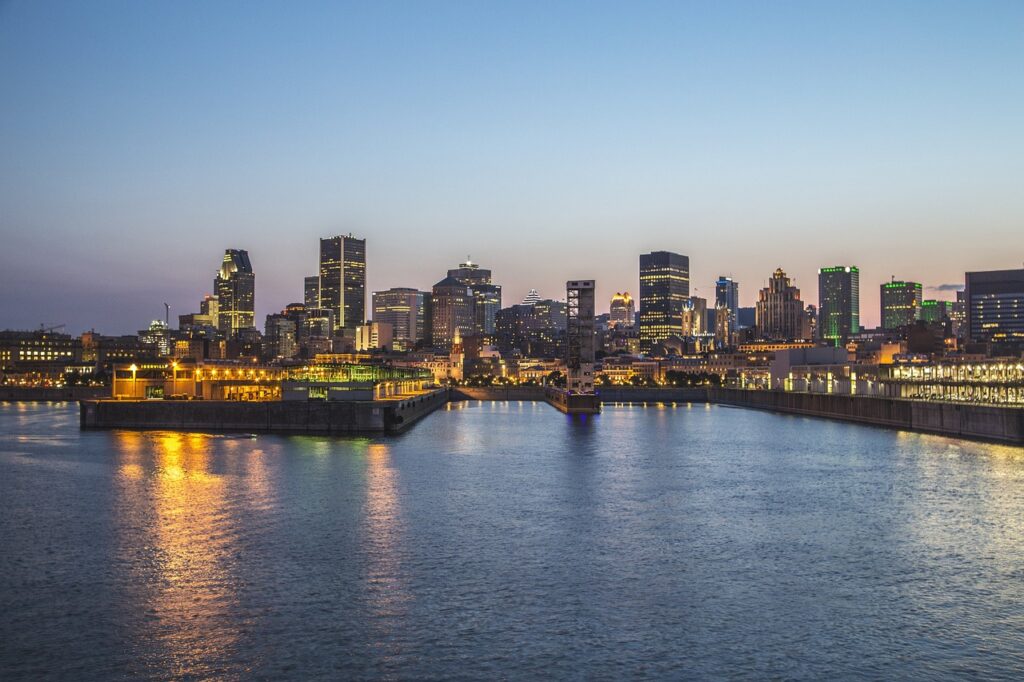 Montreal skyline with Casino de Montreal 